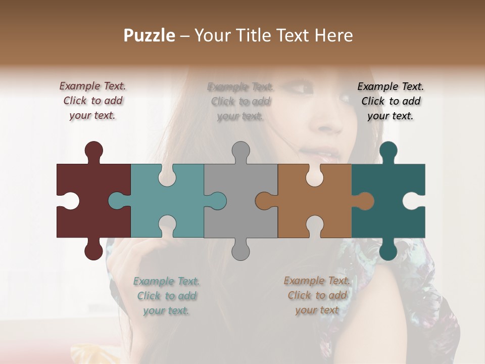 Taiwanese One Flirting PowerPoint Template