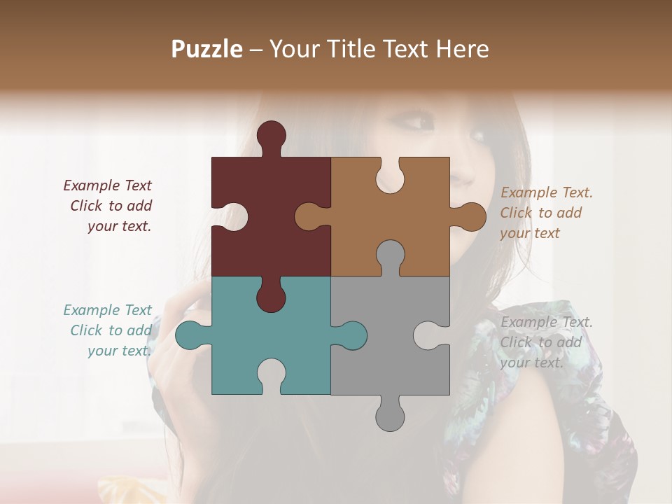 Taiwanese One Flirting PowerPoint Template