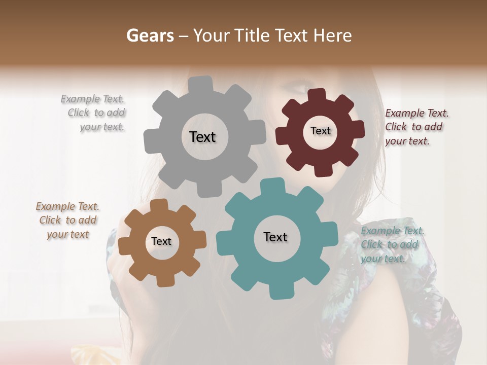 Taiwanese One Flirting PowerPoint Template