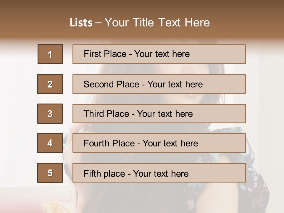 Taiwanese One Flirting PowerPoint Template