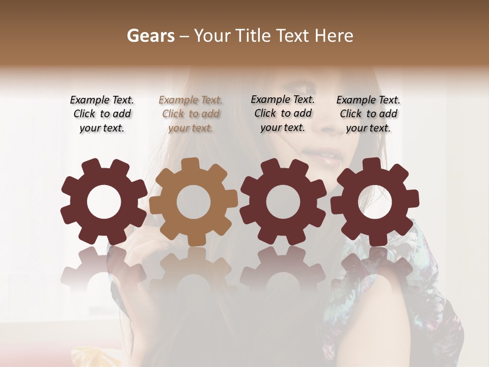 Taiwanese One Flirting PowerPoint Template