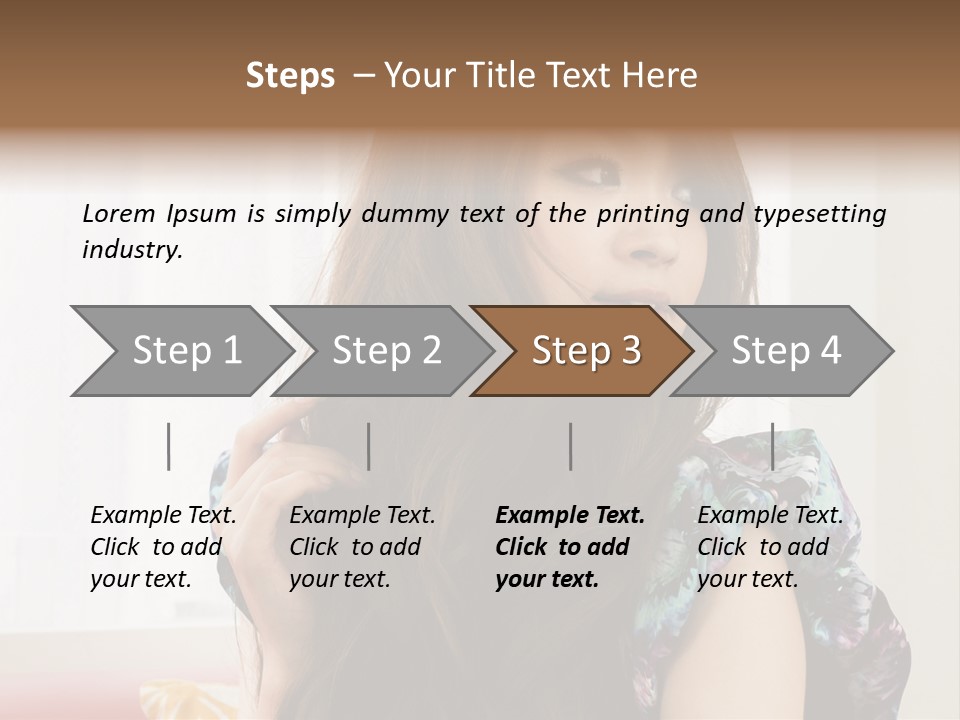Taiwanese One Flirting PowerPoint Template