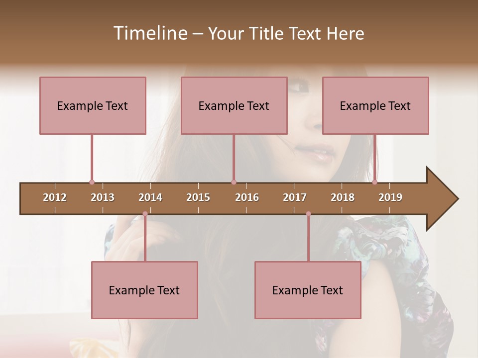 Taiwanese One Flirting PowerPoint Template