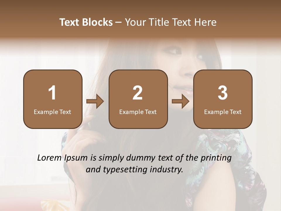 Taiwanese One Flirting PowerPoint Template