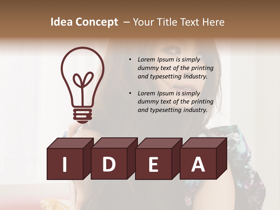 Taiwanese One Flirting PowerPoint Template