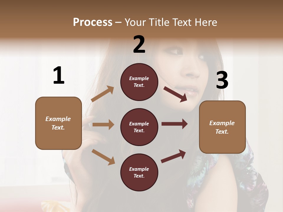 Taiwanese One Flirting PowerPoint Template