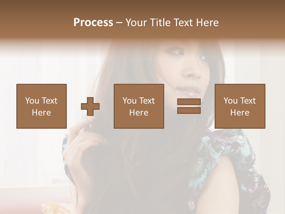 Taiwanese One Flirting PowerPoint Template