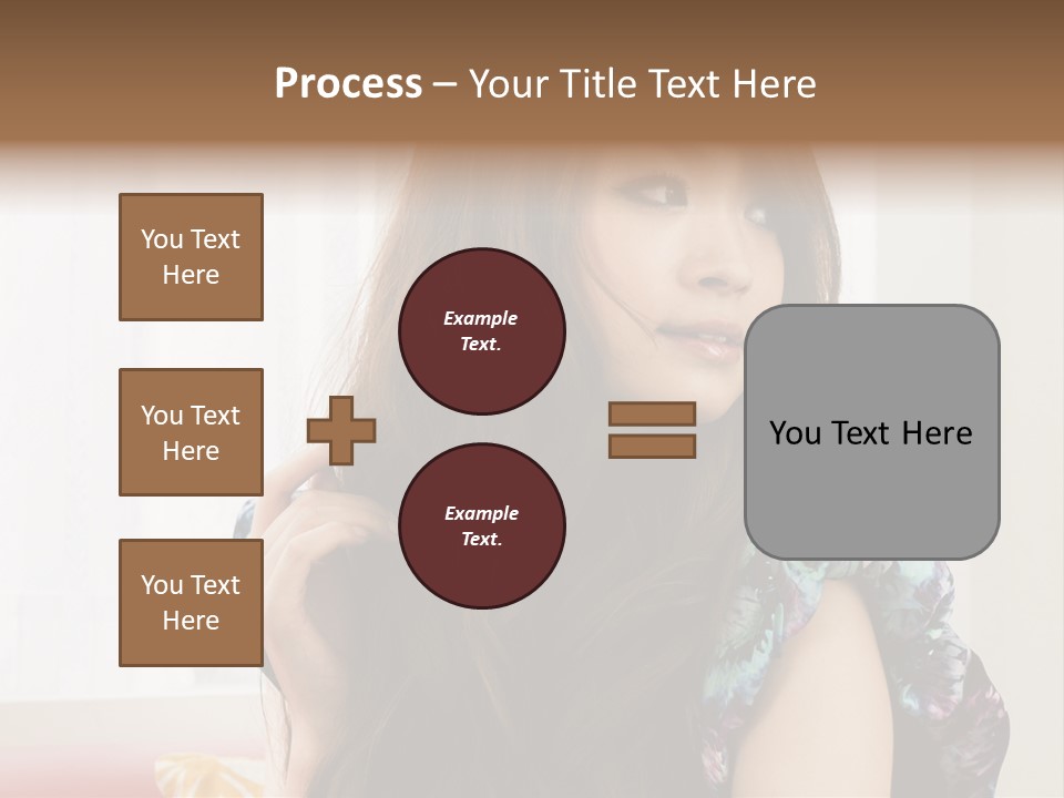 Taiwanese One Flirting PowerPoint Template