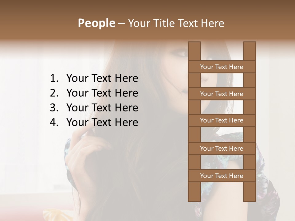 Taiwanese One Flirting PowerPoint Template