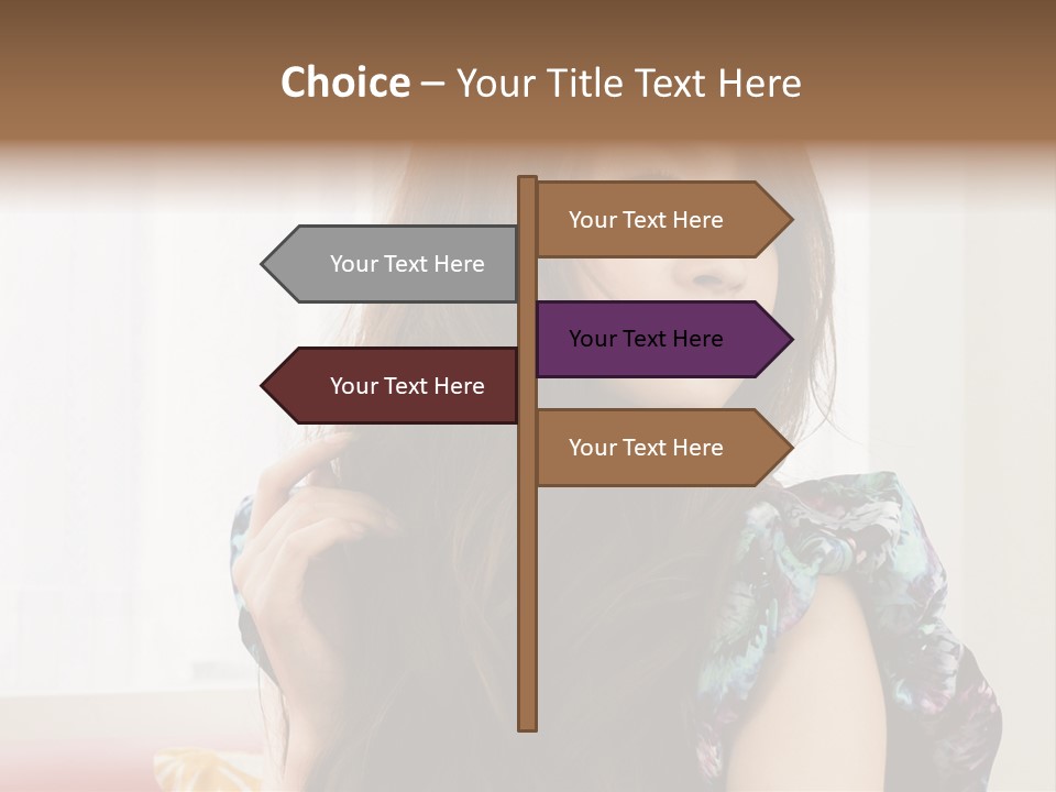 Taiwanese One Flirting PowerPoint Template