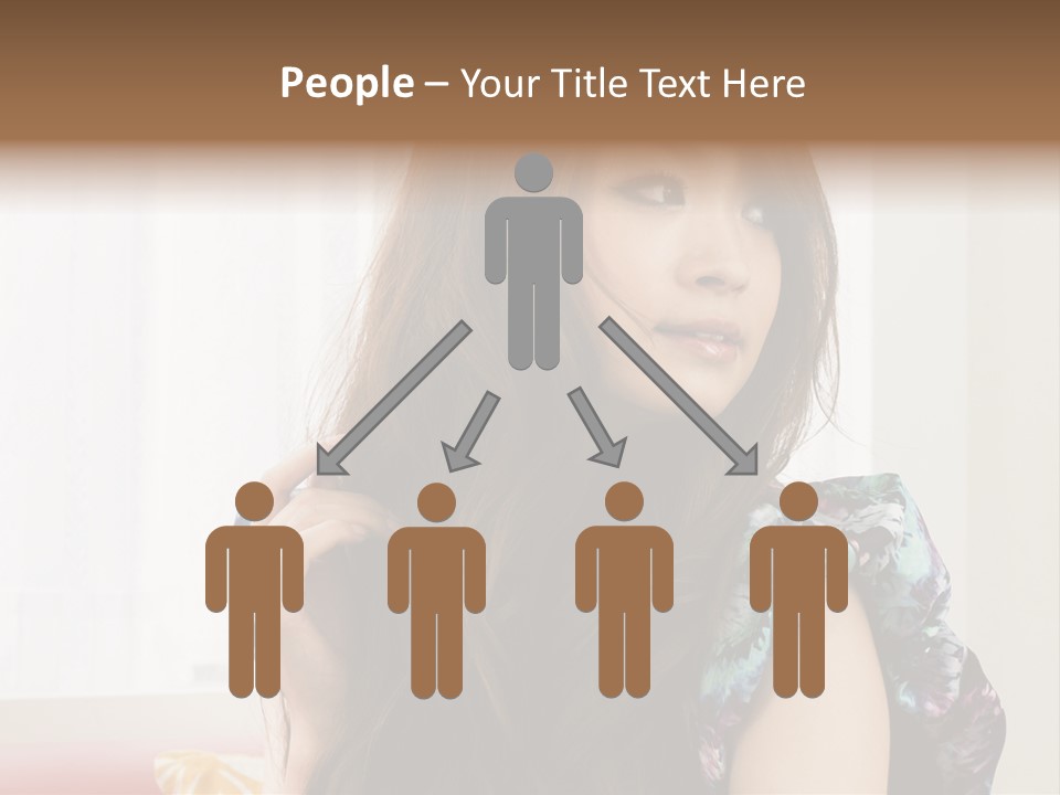 Taiwanese One Flirting PowerPoint Template