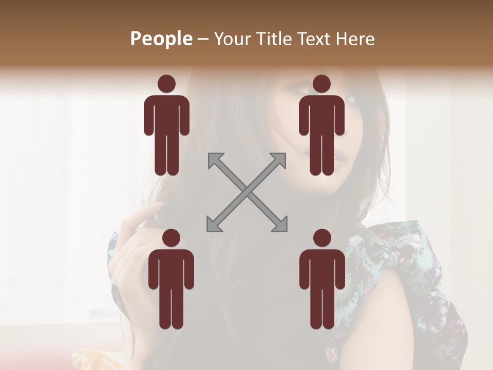 Taiwanese One Flirting PowerPoint Template