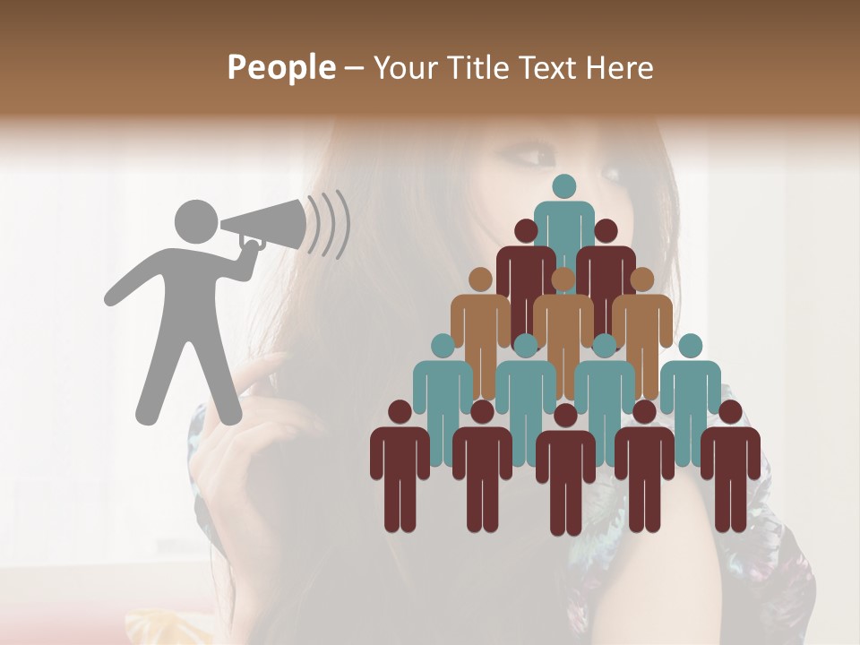 Taiwanese One Flirting PowerPoint Template