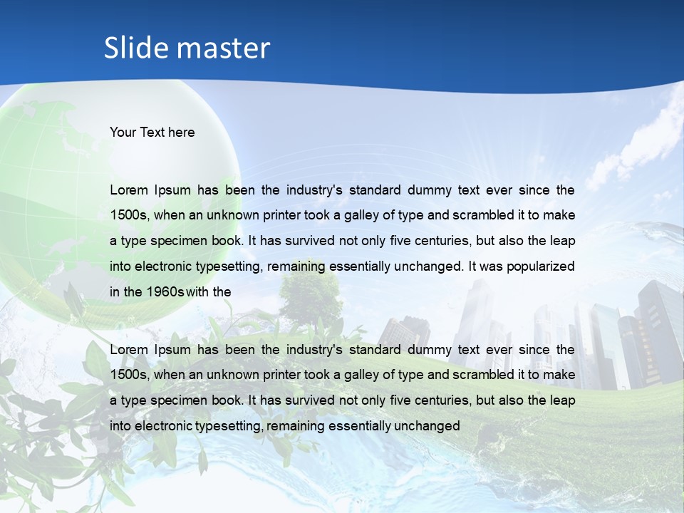 Fitness Meditate Lifestyle PowerPoint Template