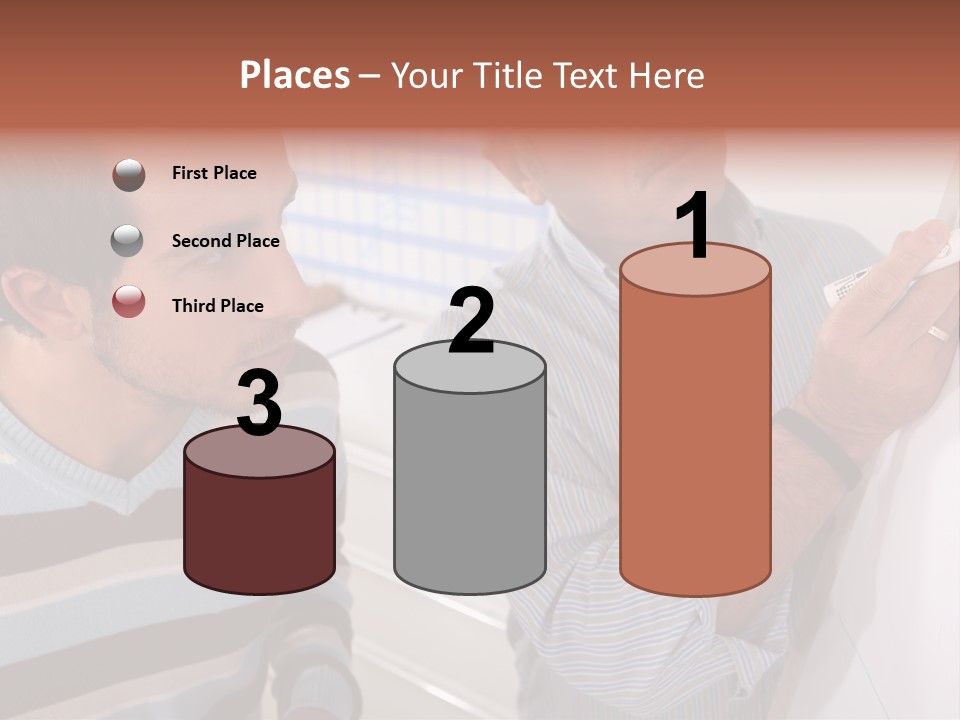 Representation Caucasian Results PowerPoint Template