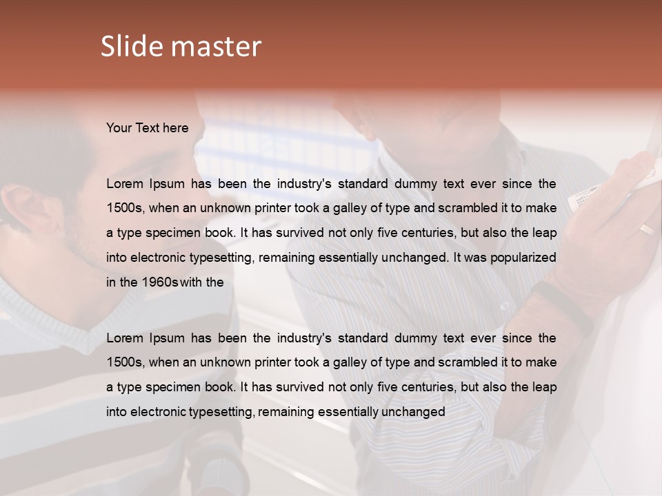 Representation Caucasian Results PowerPoint Template