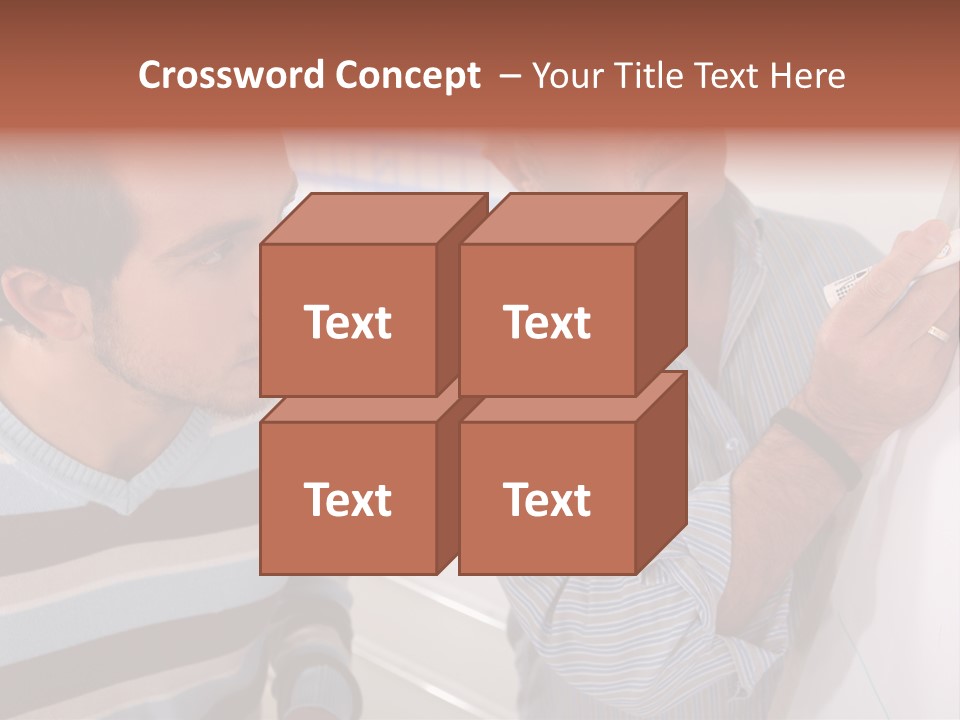 Representation Caucasian Results PowerPoint Template