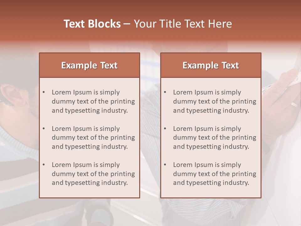 Representation Caucasian Results PowerPoint Template