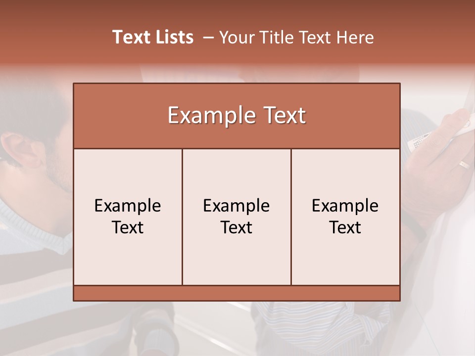 Representation Caucasian Results PowerPoint Template