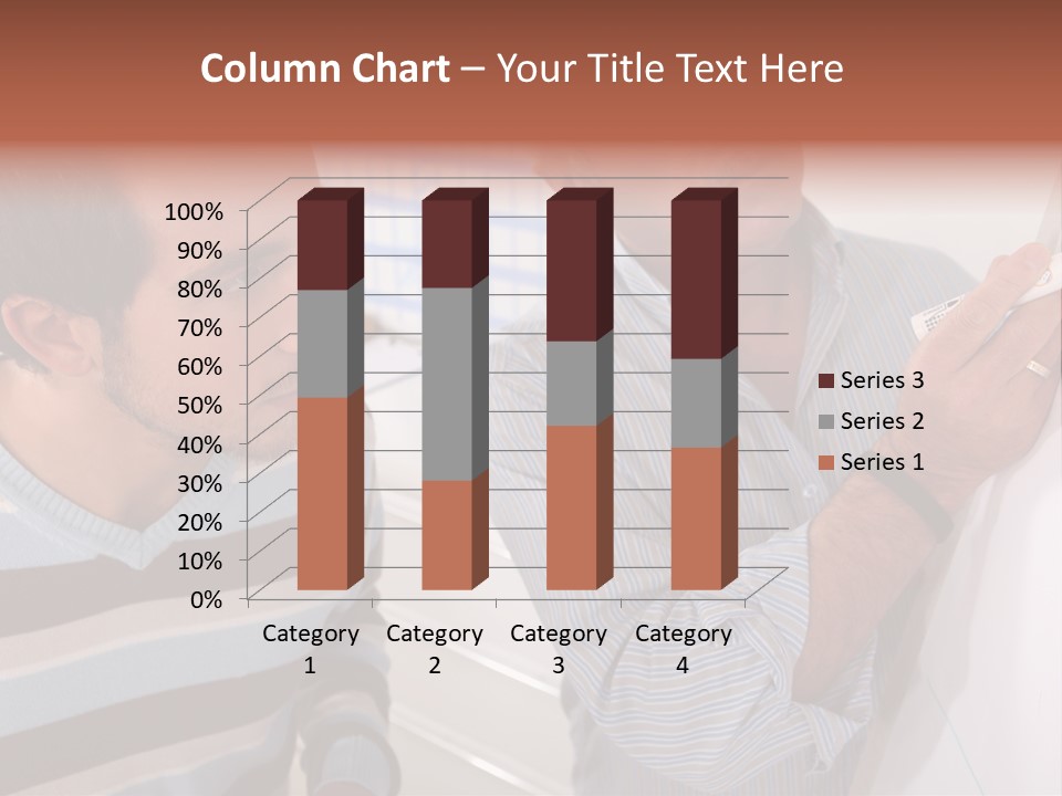 Representation Caucasian Results PowerPoint Template