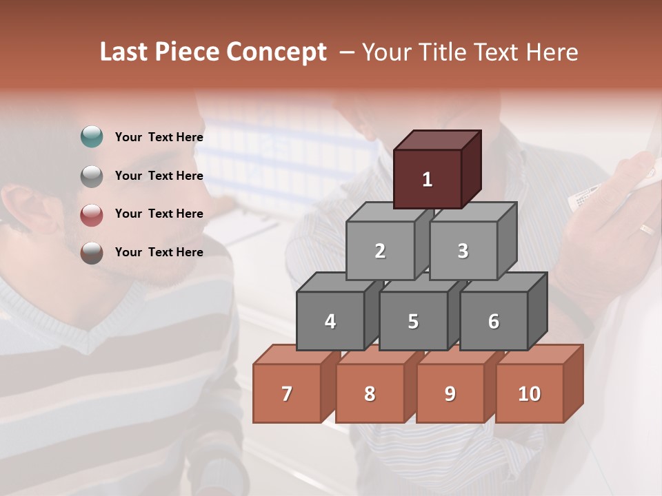 Representation Caucasian Results PowerPoint Template