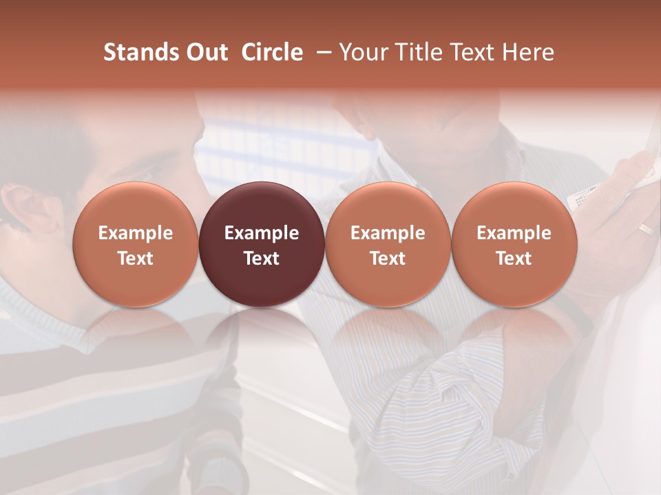 Representation Caucasian Results PowerPoint Template