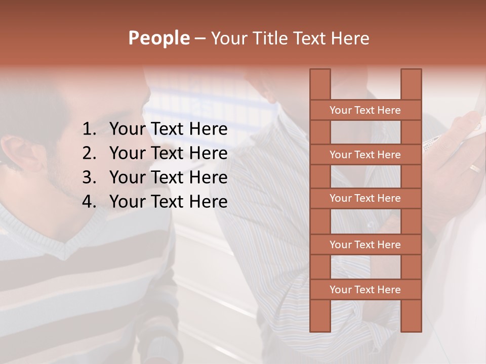 Representation Caucasian Results PowerPoint Template