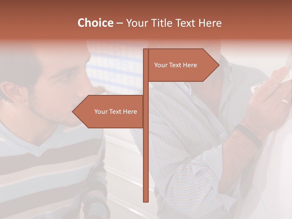 Representation Caucasian Results PowerPoint Template