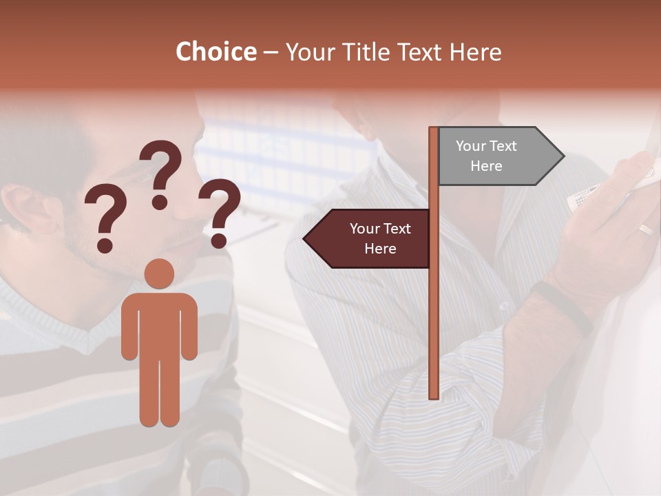 Representation Caucasian Results PowerPoint Template