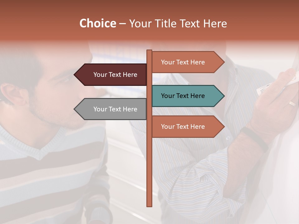 Representation Caucasian Results PowerPoint Template