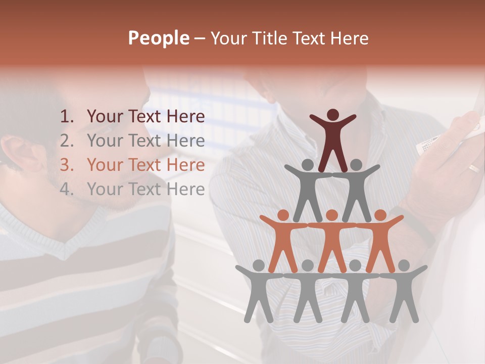 Representation Caucasian Results PowerPoint Template