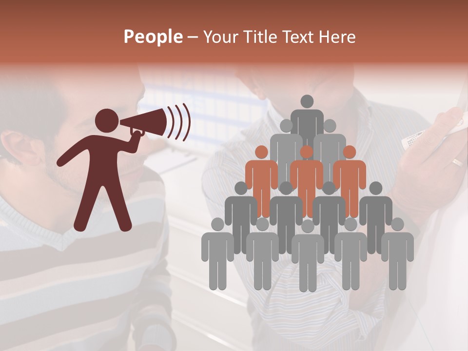 Representation Caucasian Results PowerPoint Template