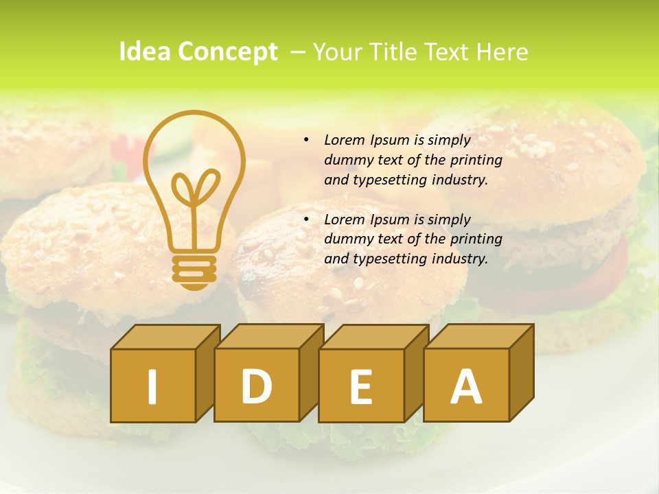 Tasty Sandwich Potato PowerPoint Template