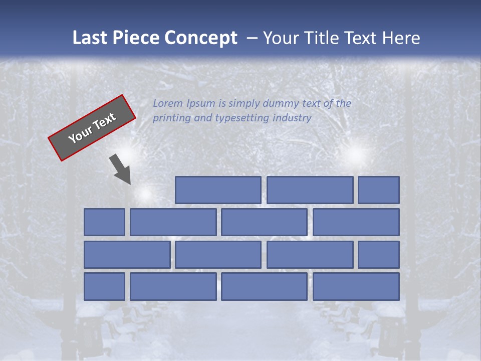 Bench Red Contrast PowerPoint Template