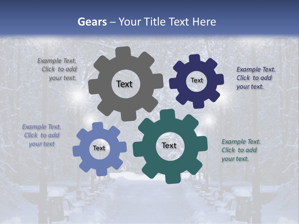 Bench Red Contrast PowerPoint Template