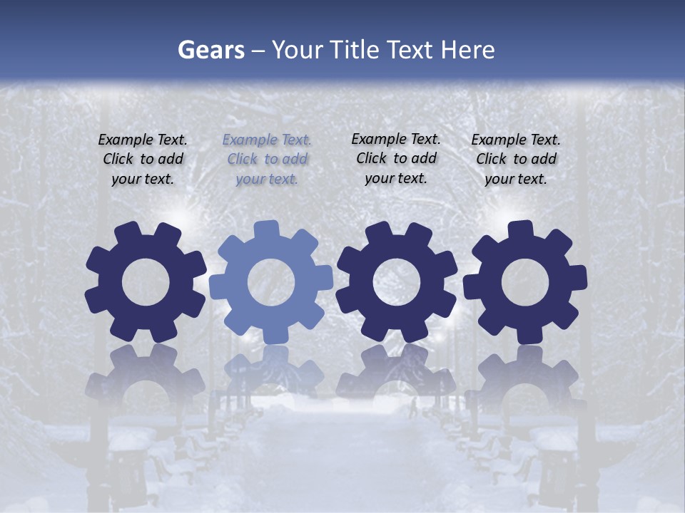 Bench Red Contrast PowerPoint Template