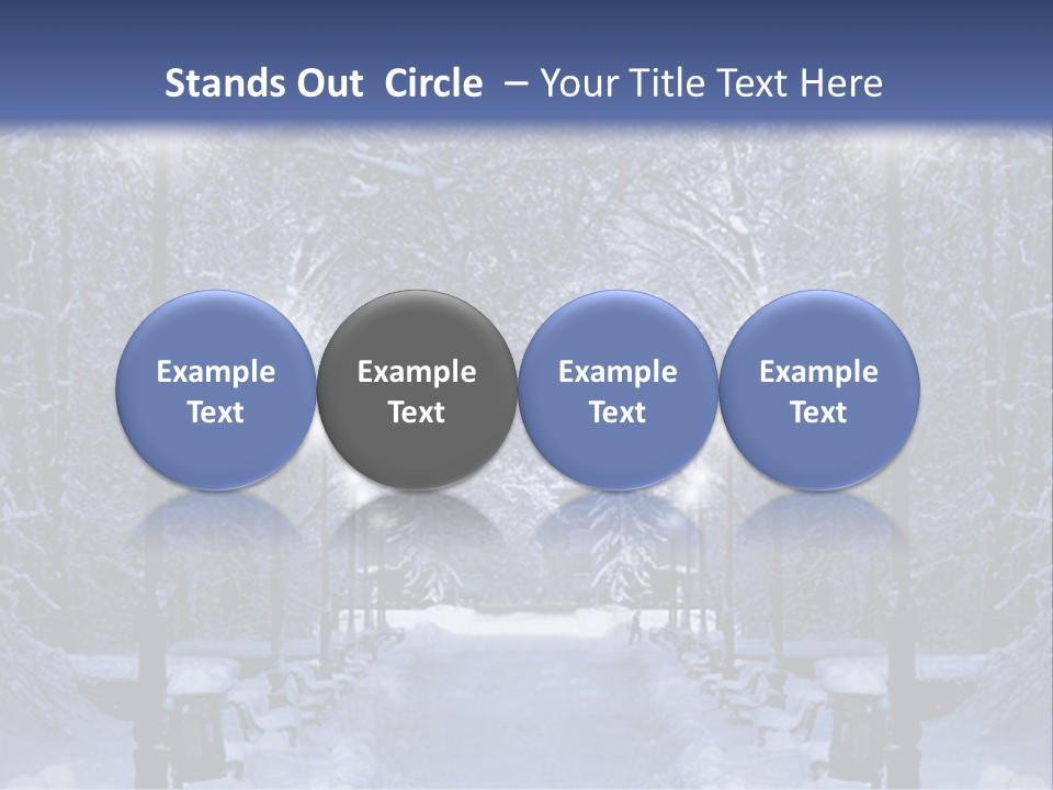 Bench Red Contrast PowerPoint Template