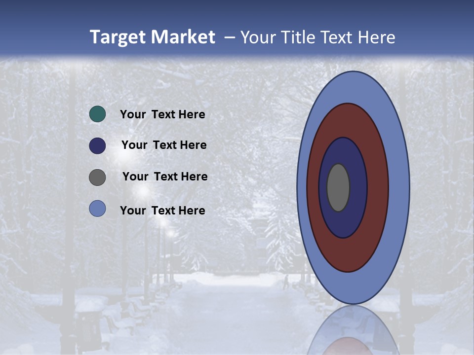 Bench Red Contrast PowerPoint Template