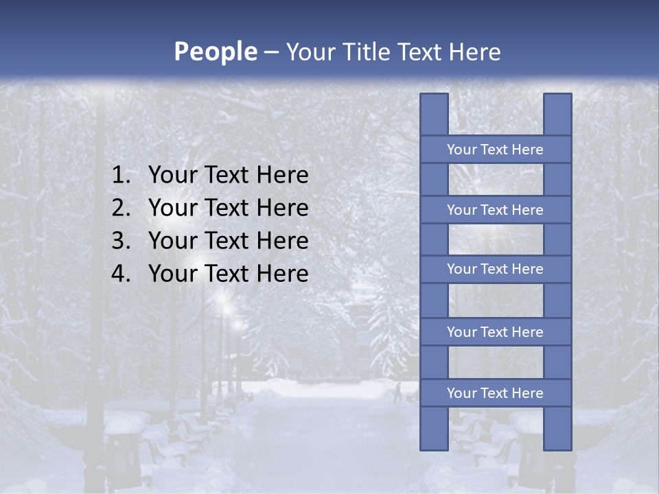 Bench Red Contrast PowerPoint Template