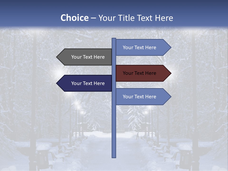 Bench Red Contrast PowerPoint Template