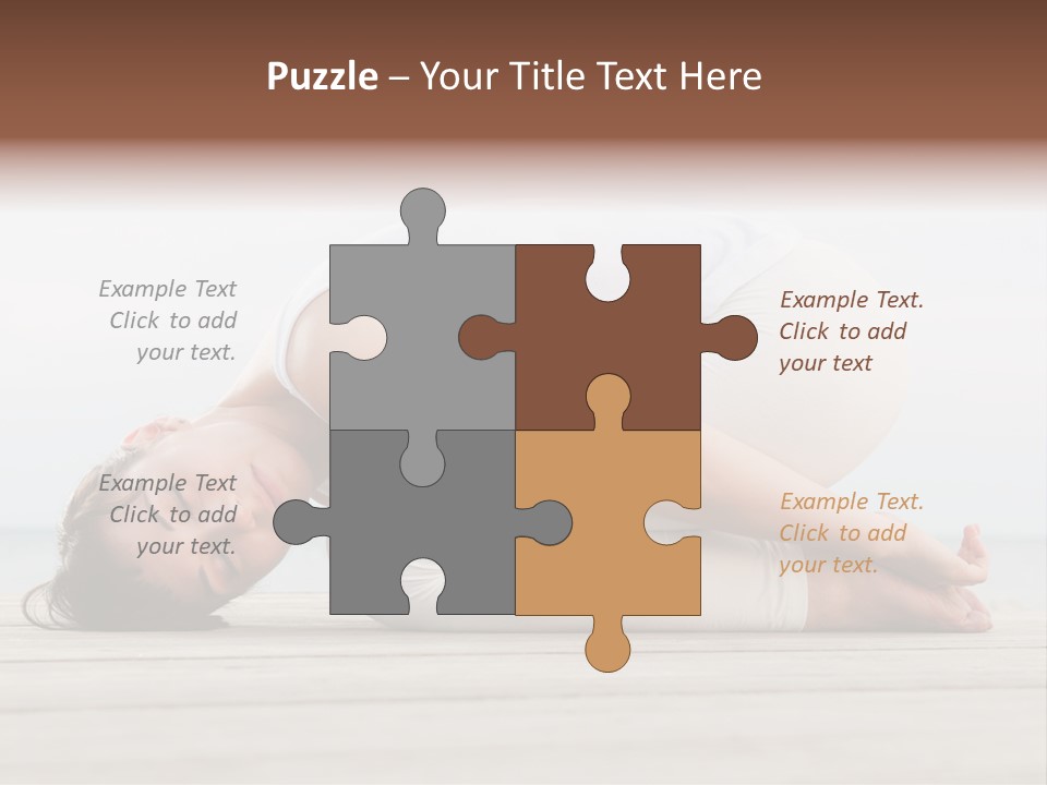 Fitness Meditate Lifestyle PowerPoint Template