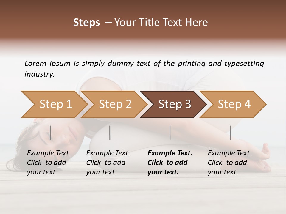 Fitness Meditate Lifestyle PowerPoint Template
