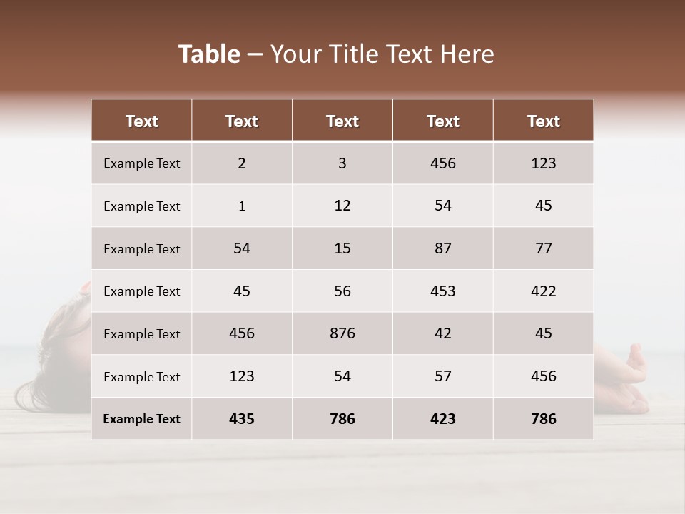 Fitness Meditate Lifestyle PowerPoint Template