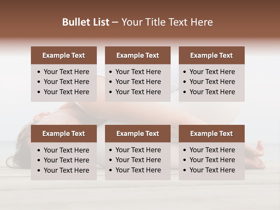 Fitness Meditate Lifestyle PowerPoint Template