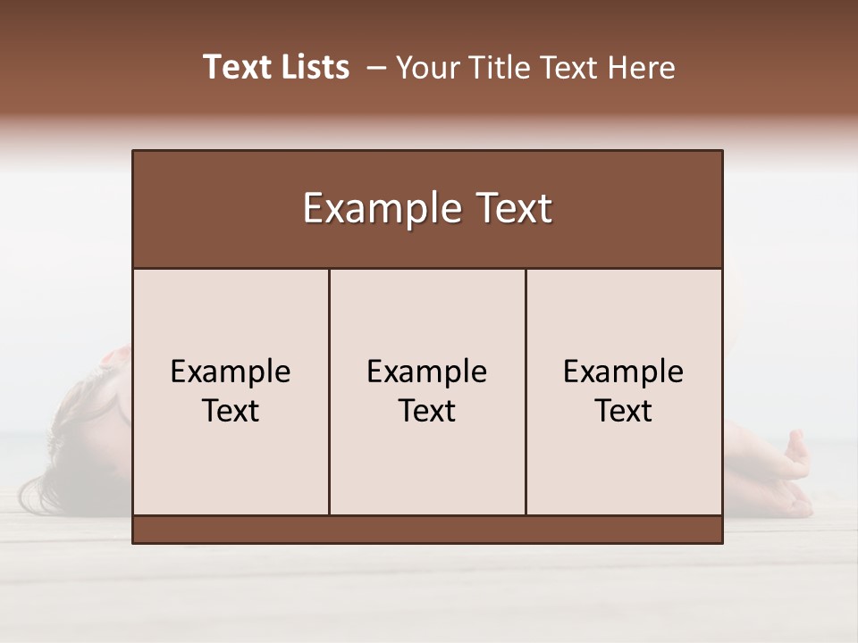 Fitness Meditate Lifestyle PowerPoint Template