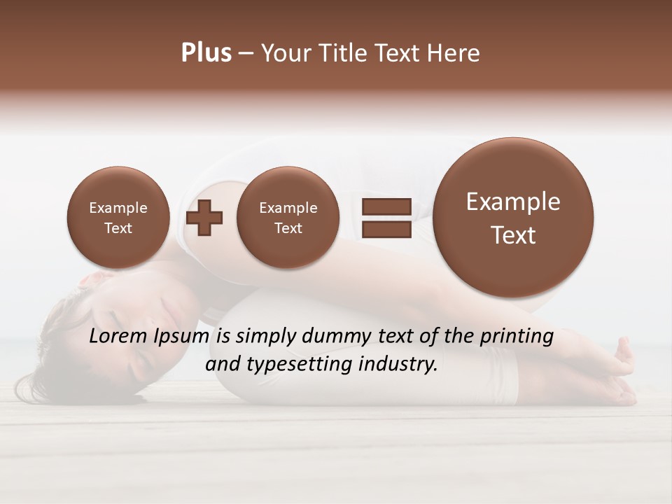 Fitness Meditate Lifestyle PowerPoint Template