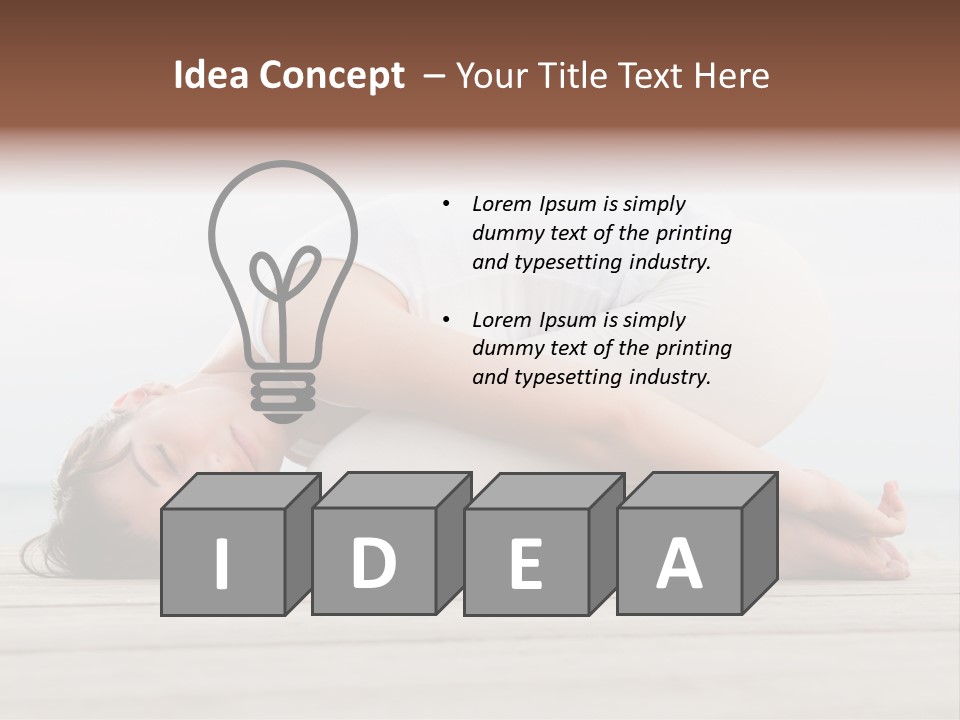 Fitness Meditate Lifestyle PowerPoint Template