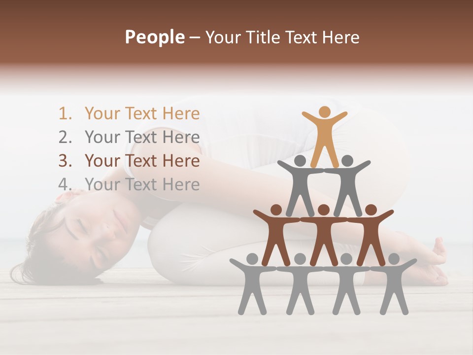 Fitness Meditate Lifestyle PowerPoint Template