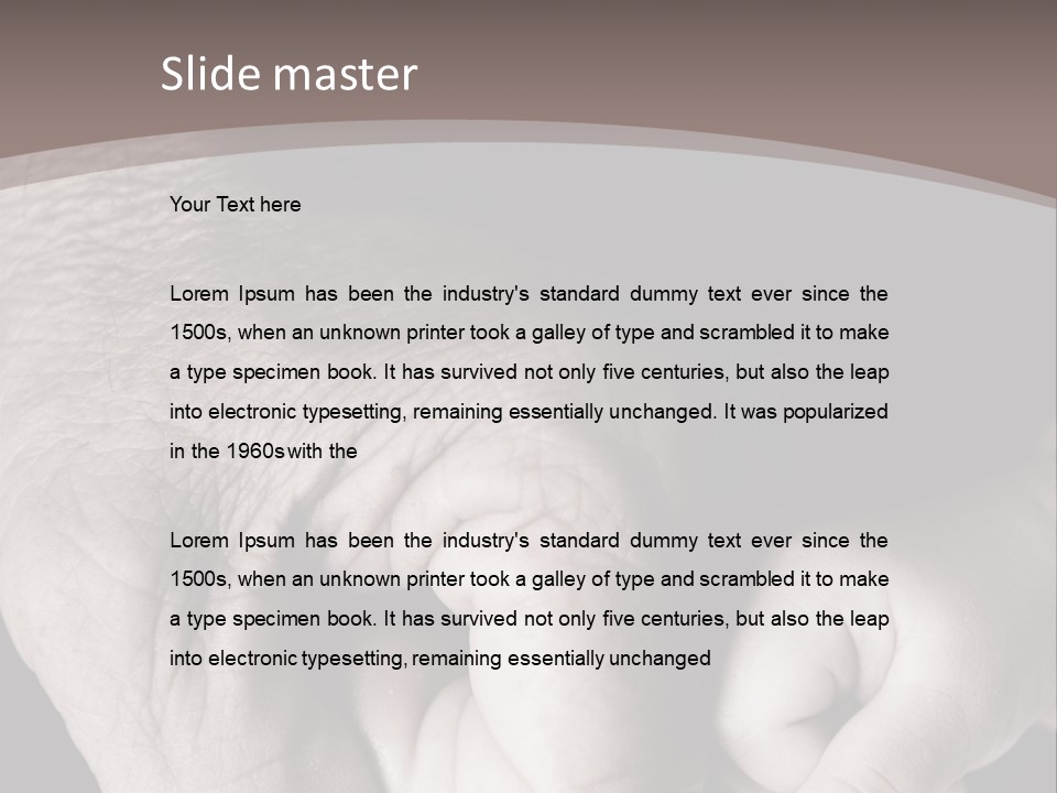 Happiness Harmony Male PowerPoint Template