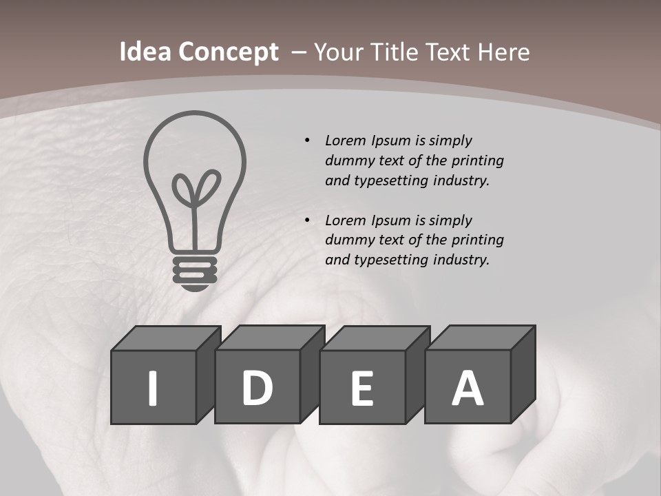 Happiness Harmony Male PowerPoint Template